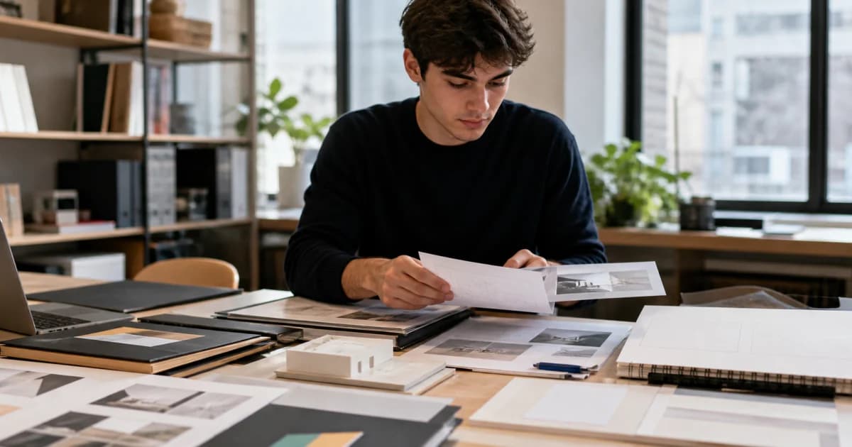 Estudiante seleccionando proyectos académicos para incorporarlos a su currículum